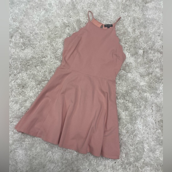 Aqua Pink High Neck Dress - Picture 2 of 2